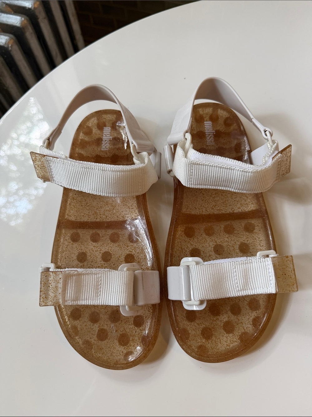 Melissa Jelly Sandals with Adjustable Straps - Size 9